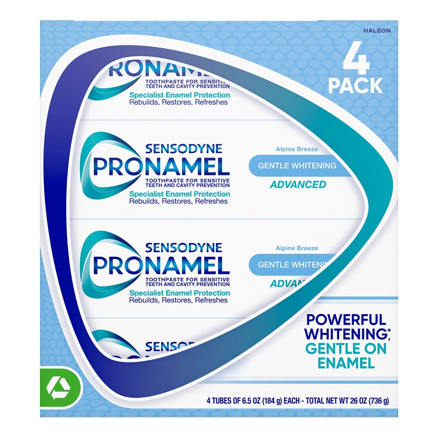 Sensodyne Pronamel Advanced Whitening Toothpaste, 6.5 oz., 4 pk. - Bellso